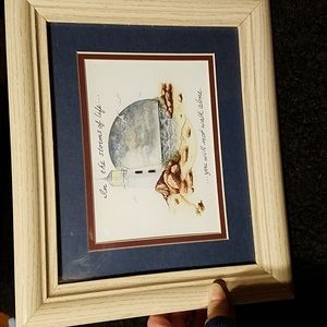 Lighthouse picture: "In the storms of life ... you will not walk alone".